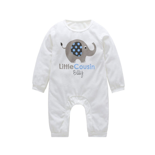 Śliczne pajacyki dla niemowląt ze wzorem słonika Słonik